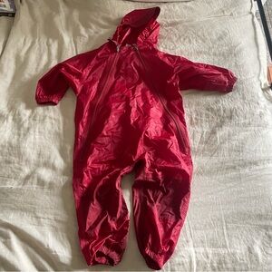 Tuffo red rainsuit 3 year